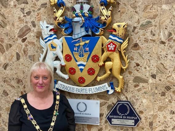 Coun Andrea Kay with her Mayoral chain