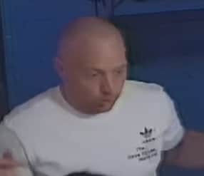 Lancashire Police want to speak to this man in connection with a serious assault in Devonshire Road, Blackpool at around 10pm on Saturday night