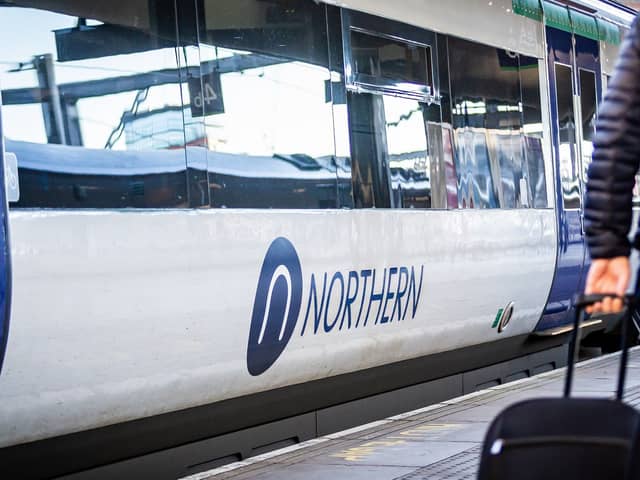 Northern train at platform 