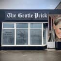 The Gentle Prick tattoo studio in Fleetwood and (inset) owner Nat Pendlebury