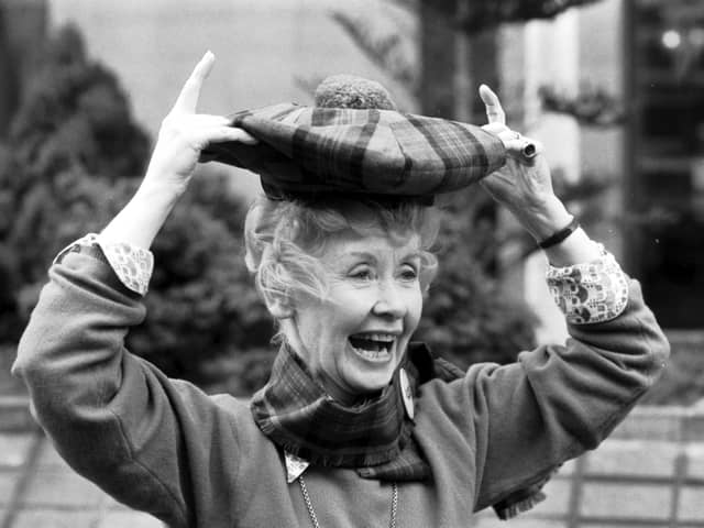 Scottish Shakespearean actress Gudrun Ure, who played 'Supergran' in the TV series, has died aged 98. Picture taken in March 1987.