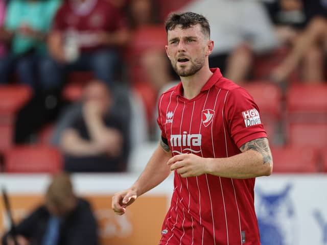 Will Ferry has appeared on Blackpool's transfer radar. Cheltenham Town have offered him a new contract. (Photo by Pete Norton/Getty Images)