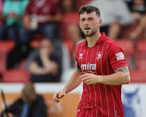 Will Ferry has appeared on Blackpool's transfer radar. Cheltenham Town have offered him a new contract. (Photo by Pete Norton/Getty Images)