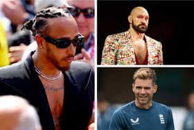 Lewis Hamilton, Tyson Fury and James Anderson feature