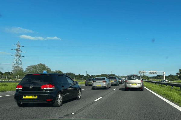 Standstill traffic was reported on the M6 and M55 following a collision