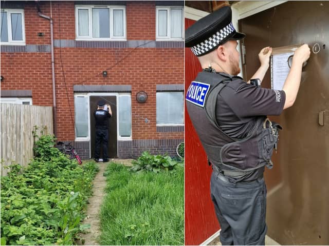 A house in Fleetwood was served with a closure order following reports of persistent anti-social behaviour (Credit: Lancashire Police)