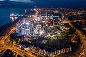 Blackpool Pleasure Beach, at night