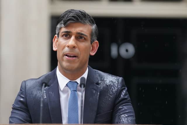 Mr Sunak said the election would be a question of trust (Credit: Stefan Rousseau/PA Wire)
