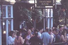 Summer nights outside The Thatched in the 90s