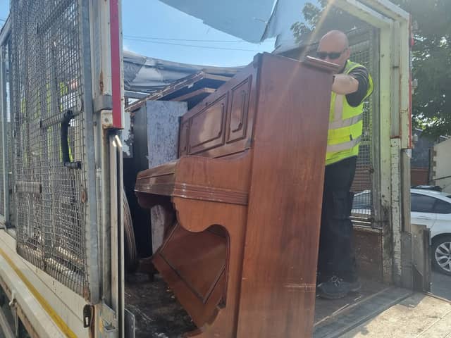 A piano was among the unusual items collected at a rubbish amnesty in Claremont