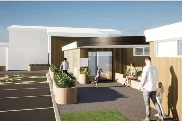 Artist’s impression of the new entrance (credit Cassidy and Ashton)