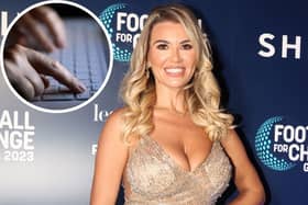Christine McGuinness has shared screenshots of some of the recent creepy messages she has received. Credit: Getty and PA