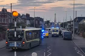 The incident, reported by locals to be a ‘serious assault’ took place on Lytham Road between Windermere Road and Watson Road.  Pic Stephen Farr