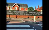It is the third message for Mark Menzies to appear outside the address in Clifton Drive, Ansdell since the scandal which saw the Fylde MP suspended from the Conservative Party last month.Credit: Kath Coops