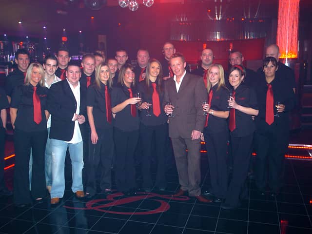Staff at the opening night of the newly refurbished Residence nightclub in Poulton.