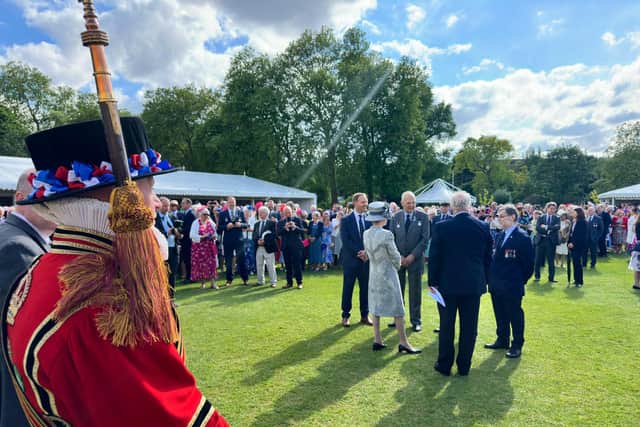 David Warburton meeting Princess Royal. Photo: Stepehn Fitzgerald, RNLI
