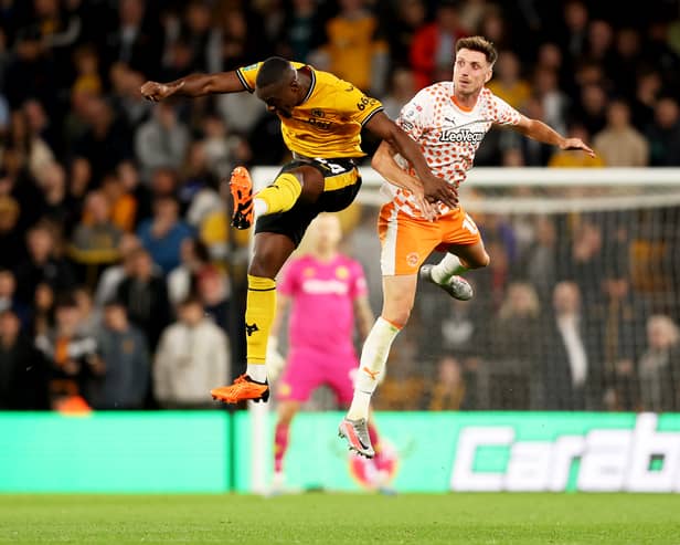 Blackpool exited the 2023/24 Carabao Cup in the second round after losing to Wolves. (Photo by Jack Thomas - WWFC/Wolves via Getty Images)