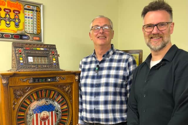 Stewart Jackson, left, and Charles Hanson, owner of Hansons Auctioneers