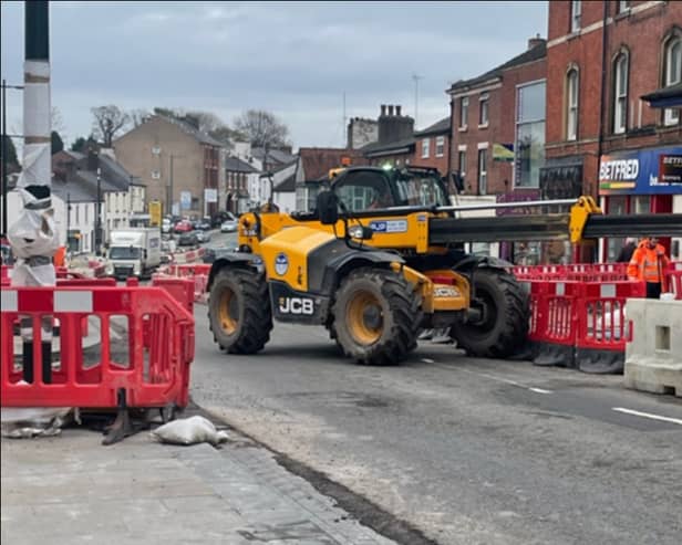 Four-way traffic lights will be in place at the mini-roundabout  in Kirkham town centre from Wednesday, June 12 to Friday, June 21