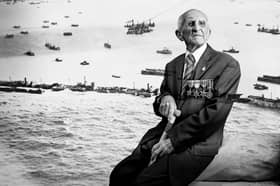 D-Day blind veteran Joe Turpin transported American soldiers to beaches and defended Mulberry Harbour 