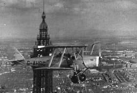 Roy Payne has a flight around Blackpool Tower approx 1975