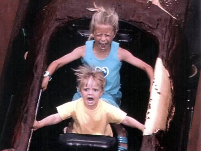 We don't know who these two girls are but the photo was tucked in our archives and their faces say it all. It was taken at the Log Flume in 1999 - it would be fantastic to track them down