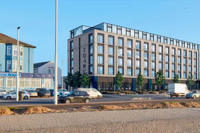 Artist's impression of the proposed hotel on the site of the former St Chad's Hotel