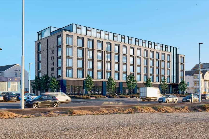 Artist's impression of the proposed hotel on the site of the former St Chad's Hotel
