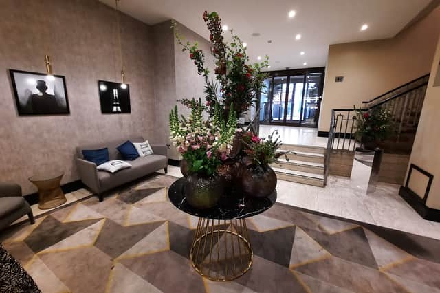 The lobby at The Cavendish Hotel, a luxury four-star hotel on Jermyn Street, Mayfair.