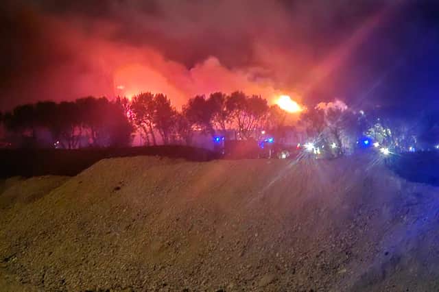 The fire began late last night before emergency services quickly attended the scene.