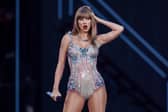 American singer and songwriter Taylor Swift performs on stage as part of her Eras Tour in Lisbon on May 24, 2024. (Photo by ANDRE DIAS NOBRE/AFP via Getty Images)
