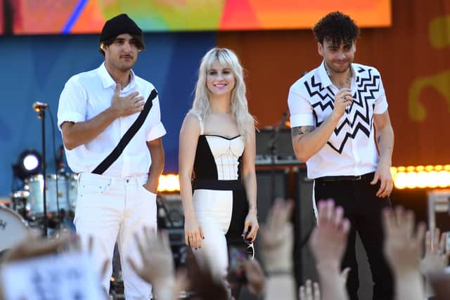 Paramore performs on ABC's 'Good Morning America' at Rumsey Playfield on August 25, 2017 in New York City. (Photo credit ANGELA WEISS/AFP via Getty Images)