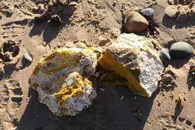 HM Coastguard Lytham has issued a warning about potential deposits of palm oil on the beach at Squires Gate, Blackpool