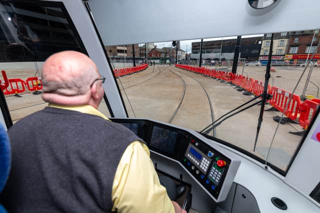 Driver Tommy Pridding at the helm
