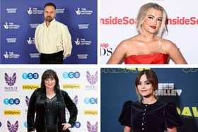 Top left clockwise: Alfie Boe, Lucy Fallon, Jenna Coleman and Coleen Nolan