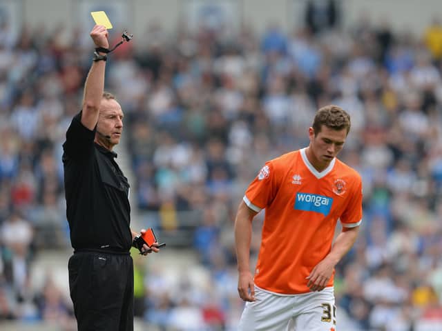 Harrison McGahey played for Blackpool in 2014. He has now transferred to a club playing in the UEFA Champions League. (Photo by Mike Hewitt/Getty Images)