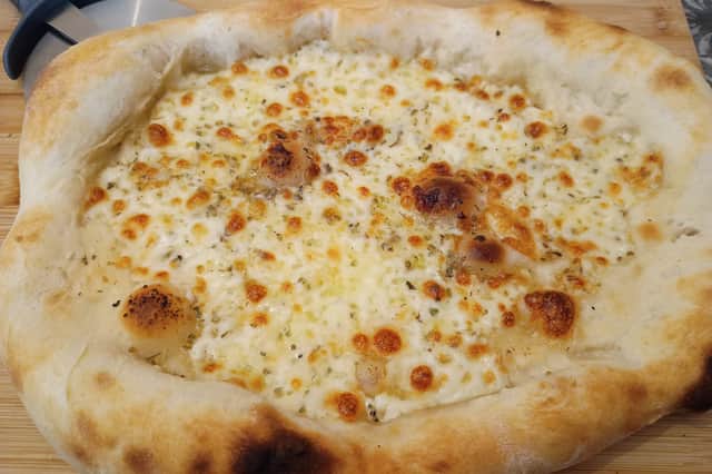 Garlic bread at Amore in Fleetwood