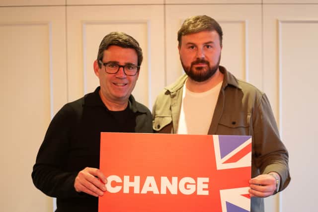 He was there to support Labour candidates Chris Webb for Blackpool South and Lorraine Beavers for Blackpool North and Fleetwood