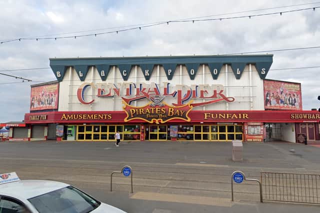 The incident happened at Central Pier, Blackpool at 6.19pm on Saturday (June 15)