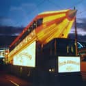 The tram was turned into a permenant part of the illuminations to celebrate their centenary