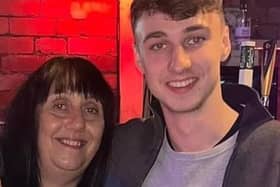 Jay with mum Debbie