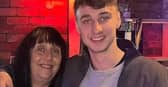 Jay with mum Debbie