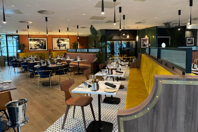 The restaurant features a blend of Italian favourites and American classics