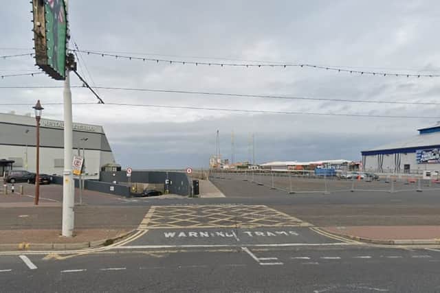 The site which is up for grabs on South Prom (picture from Google)