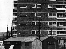 One of the tower blocks under construction at Queenstown, Layton in 1963
