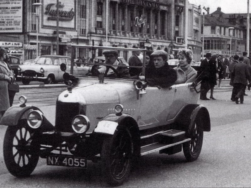 Manchester to Blackpool Car Rally on Promenade, 1963