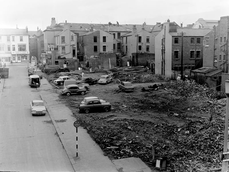 Demolition of properties in Winifred Street in Blackpool town centre in 1963