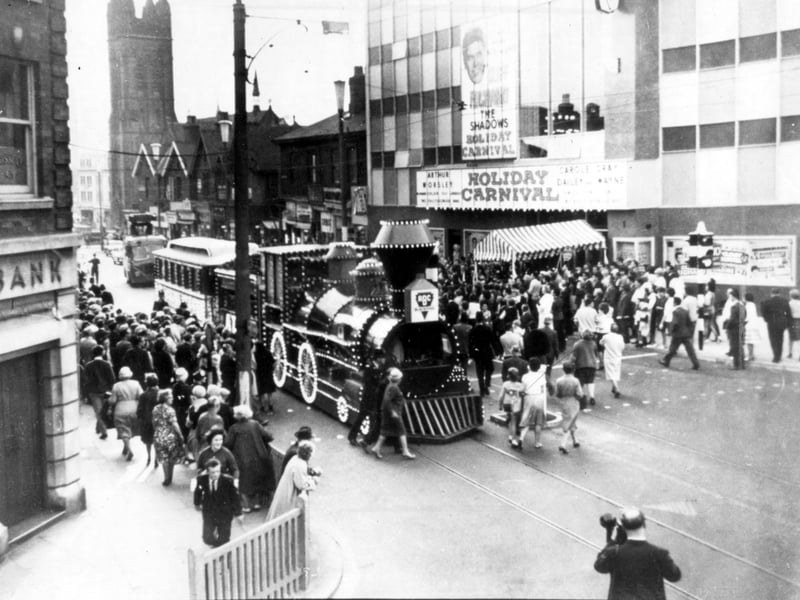 When the ABC theatre , Church Street was opened on May 31, 1963, Cliff Richard and The Shadows arrived on the Wild West Train tram, It was the last time a tram ran in Church Street