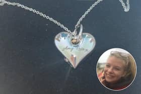 A man has launched a desperate appeal after losing a pendant containing his sister’s ashes in Blackpool (Inset: Police Scotland)