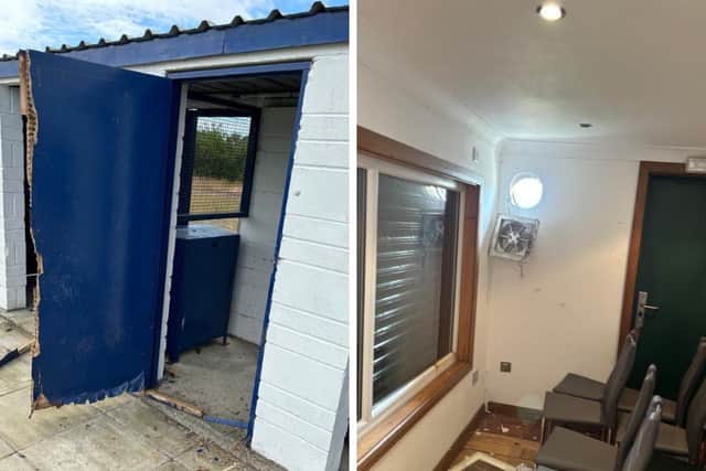 AFC Fylde Women’s First Team Home Ground at Warton was once again vandalised on Friday evening causing extensive damage stock, doors and turnstiles.